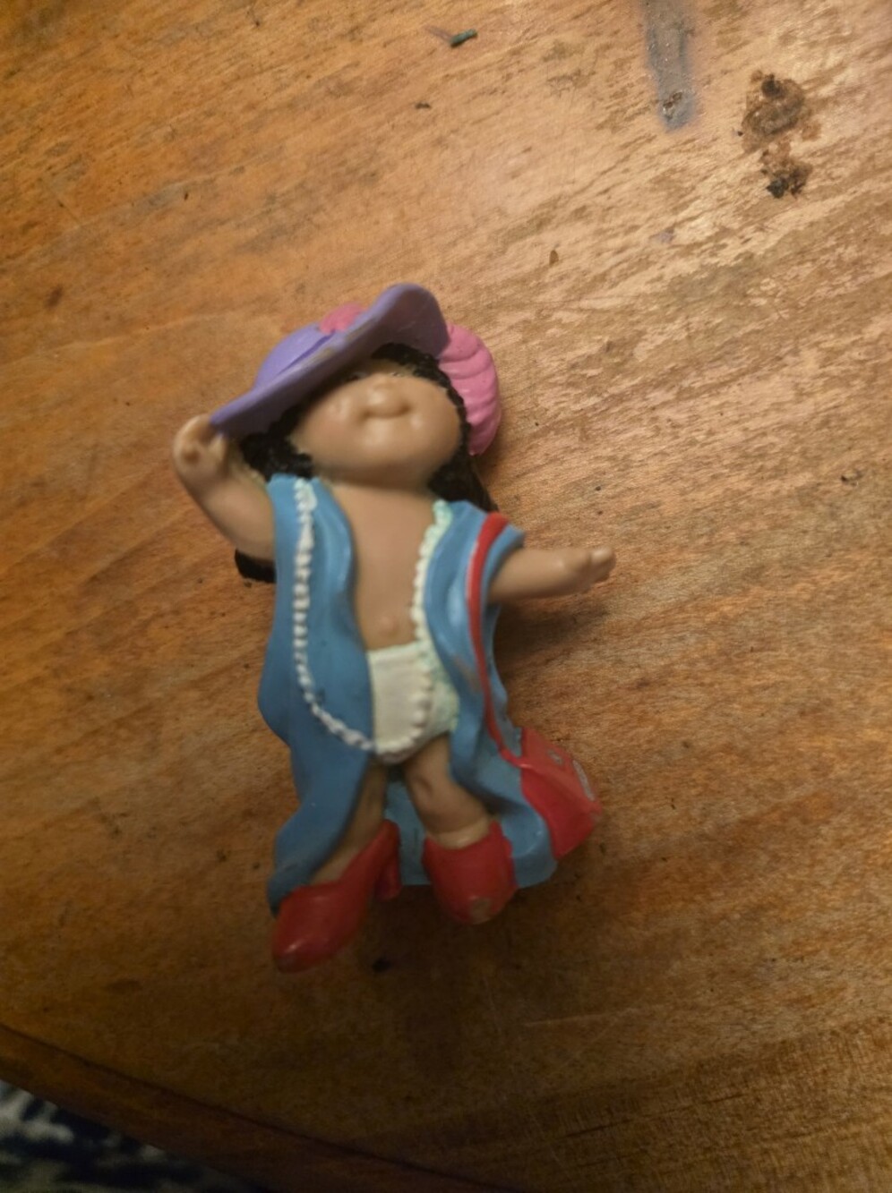Cabbage Patch Kids AA Girl Dressup Mini PVC Figure Vintage CPK 1984